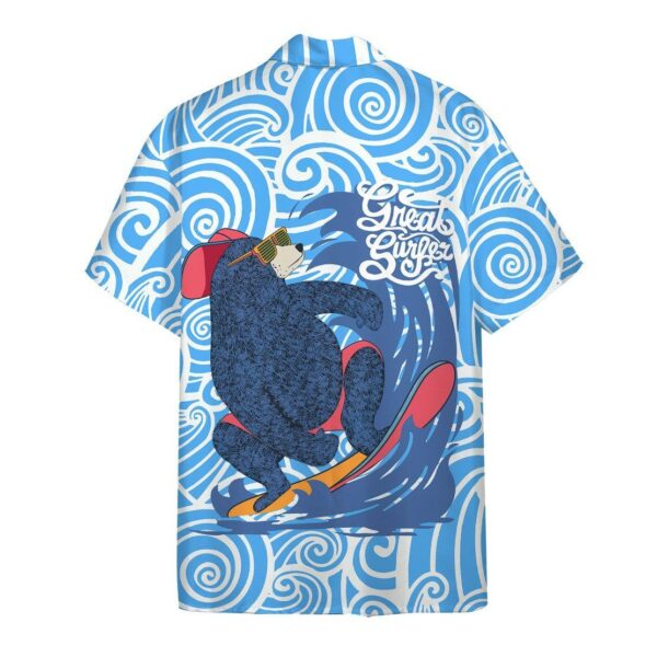 Gearhuman 3D Surfing Bear Hawaii Shirt ZK2705215 Hawai Shirt