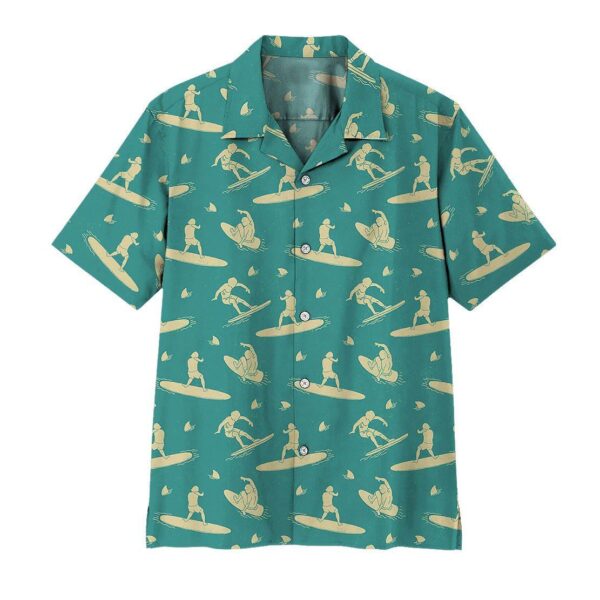 Gearhuman 3D Surfing Hawaii Shirt ZK2705214 Hawai Shirt Short Sleeve Shirt S 