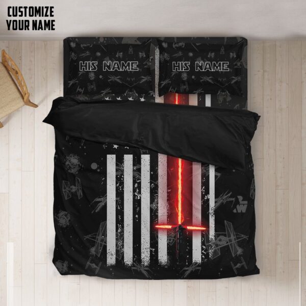 Gearhuman 3D SW Cross Lightsaber America Flag Custom Name Bedding Set GW30062112 Bedding Set
