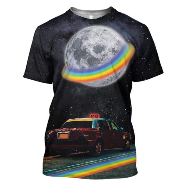 Gearhuman 3D Taxi To The Moon Custom T-Shirts Hoodies Apparel GA18026 3D Custom Fleece Hoodies T-Shirt S 