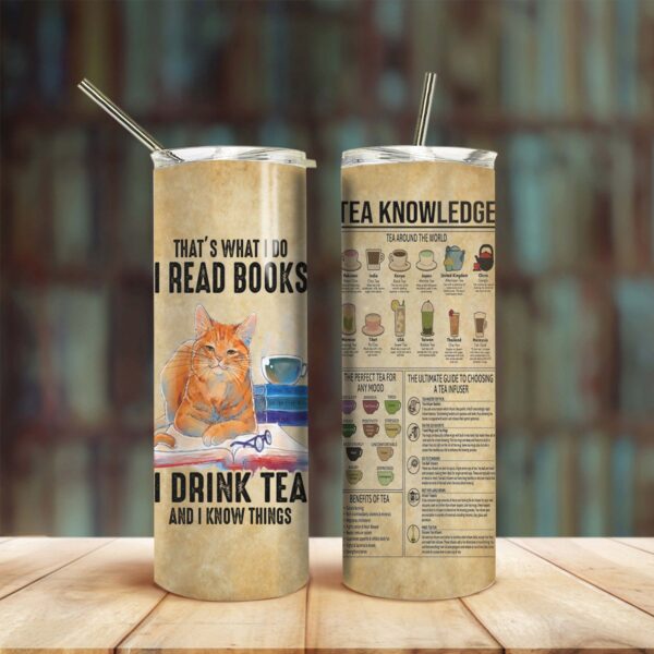 Gearhuman 3D Tea Knowledge Custom Tumbler GB21126 Tumbler 20oz/Long 