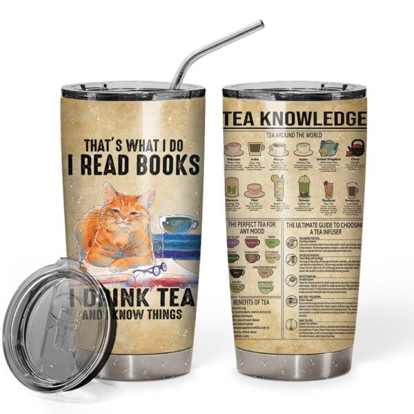 Gearhuman 3D Tea Knowledge Custom Tumbler GB21126 Tumbler 20oz/Short 