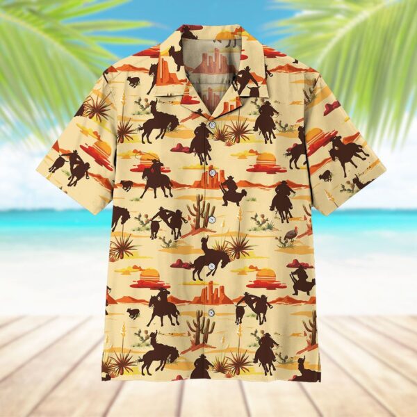 Gearhuman 3D Team Roping Desert Hawaii Shirt ZK2506218 Short Sleeve Shirt