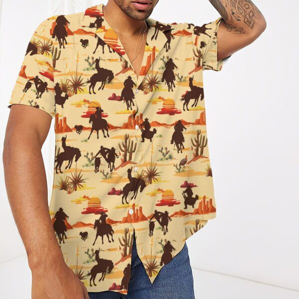 Gearhuman 3D Team Roping Desert Hawaii Shirt ZK2506218 Short Sleeve Shirt