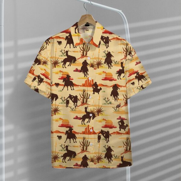 Gearhuman 3D Team Roping Desert Hawaii Shirt ZK2506218 Short Sleeve Shirt