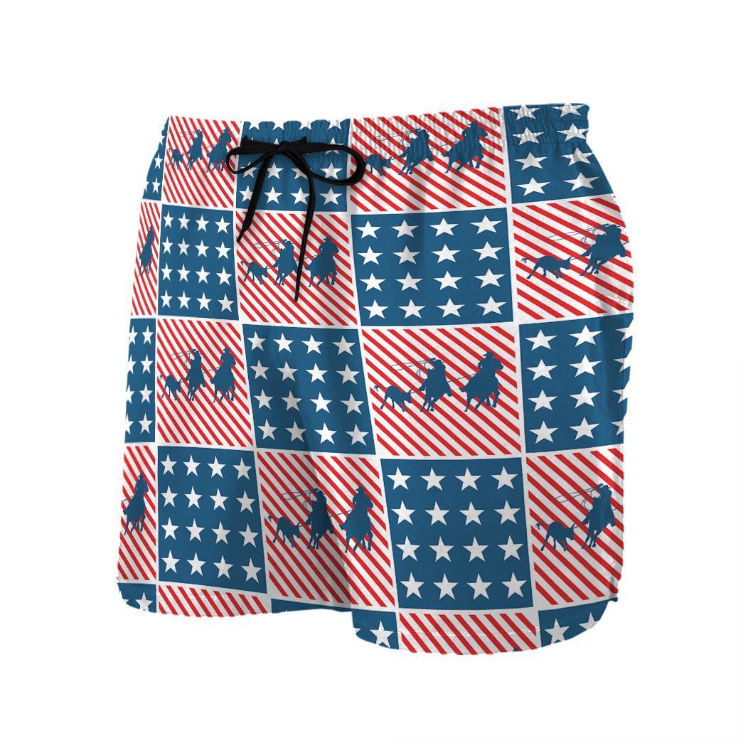 Gearhuman 3D Team Roping Hawaii Shirt ZK2506211 Short Sleeve Shirt