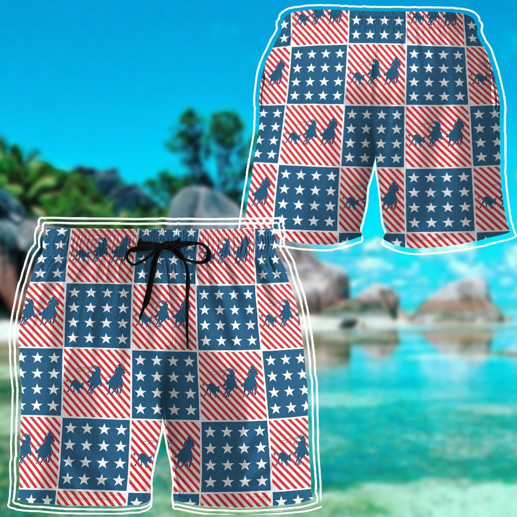 Gearhuman 3D Team Roping Hawaii Shirt ZK2506211 Short Sleeve Shirt