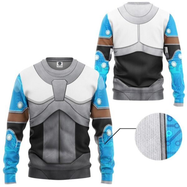 Gearhuman 3D Teen Titan Cyborg Cosplay Custom Tshirt Hoodie Apparel GK05015 3D Apparel