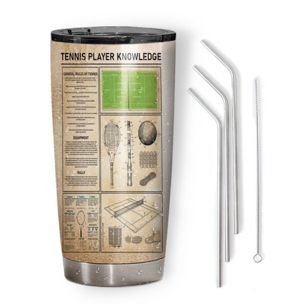 Gearhuman 3D Tennis Player Knowledge Custom Tumbler GB05011 Tumbler 