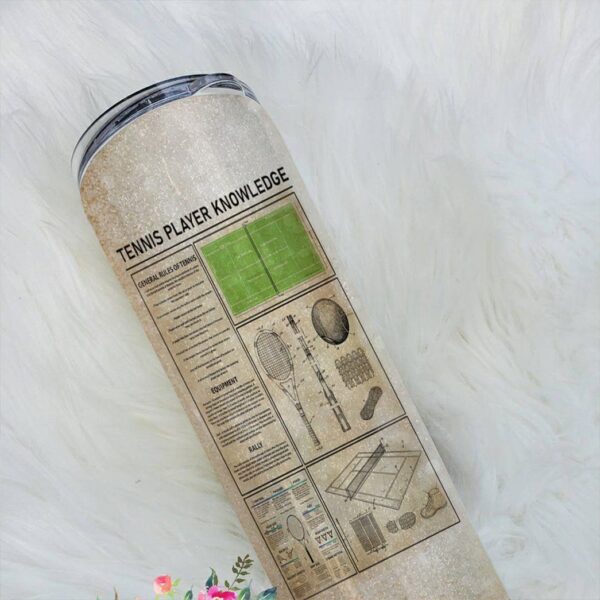 Gearhuman 3D Tennis Player Knowledge Custom Tumbler GB05011 Tumbler 