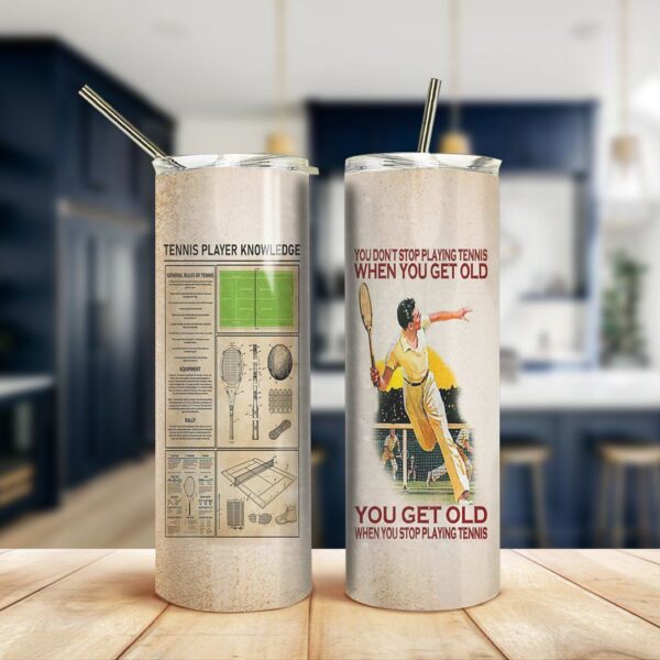 Gearhuman 3D Tennis Player Knowledge Custom Tumbler GB05011 Tumbler 