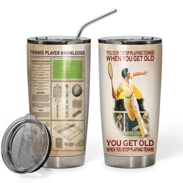 Gearhuman 3D Tennis Player Knowledge Custom Tumbler GB05011 Tumbler 