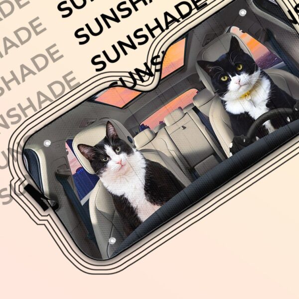 Gearhuman 3D Texudo Cat Auto Car Sunshade GV01031 Auto Sunshade