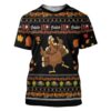Gearhuman 3D Thanksgiving Turkey Ugly Sweaters Custom Tshirt Apparel GV06108 3D T-shirt T-Shirt S