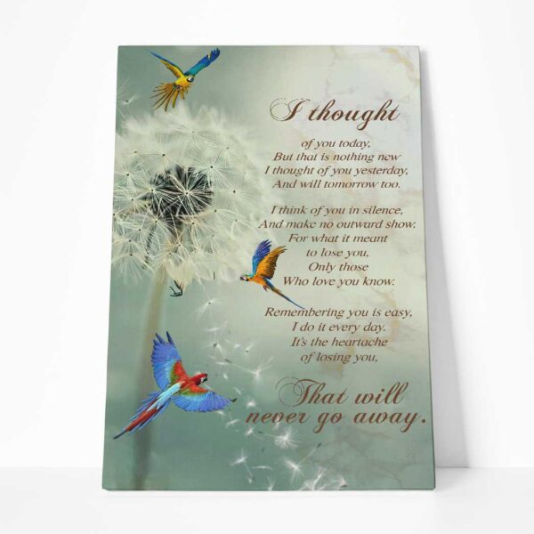 Gearhuman 3D That Will Never Go Away Parrot Canvas GB25127 Canvas 1 Piece Non Frame M