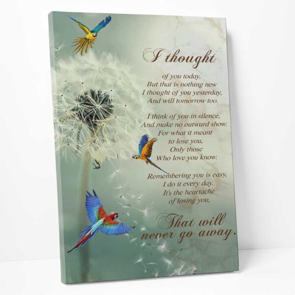 Gearhuman 3D That Will Never Go Away Parrot Canvas GB25127 Canvas