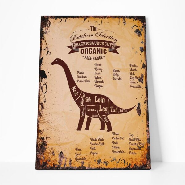 Gearhuman 3D The Butcher Selection Brachiosaurus Cuts Custom Canvas GW020312 Canvas 1 Piece Non Frame M