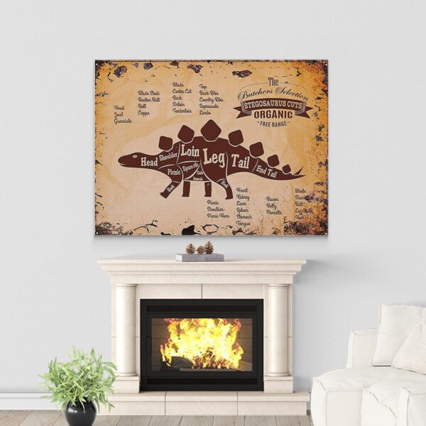 Gearhuman 3D The Butcher Selection Stegosaurus Cuts Custom Canvas GW03031 Canvas