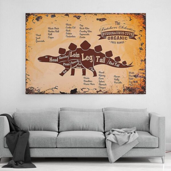 Gearhuman 3D The Butcher Selection Stegosaurus Cuts Custom Canvas GW03031 Canvas