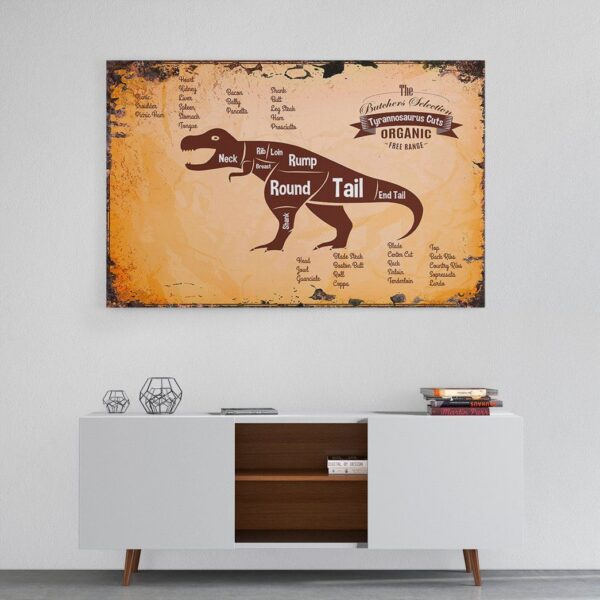 Gearhuman 3D The Butcher Selection Tyrannosaurus Cuts Custom Canvas GW020315 Canvas