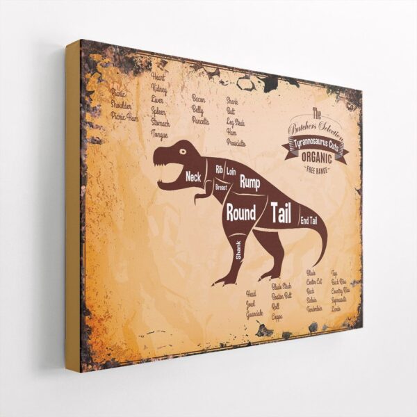 Gearhuman 3D The Butcher Selection Tyrannosaurus Cuts Custom Canvas GW020315 Canvas