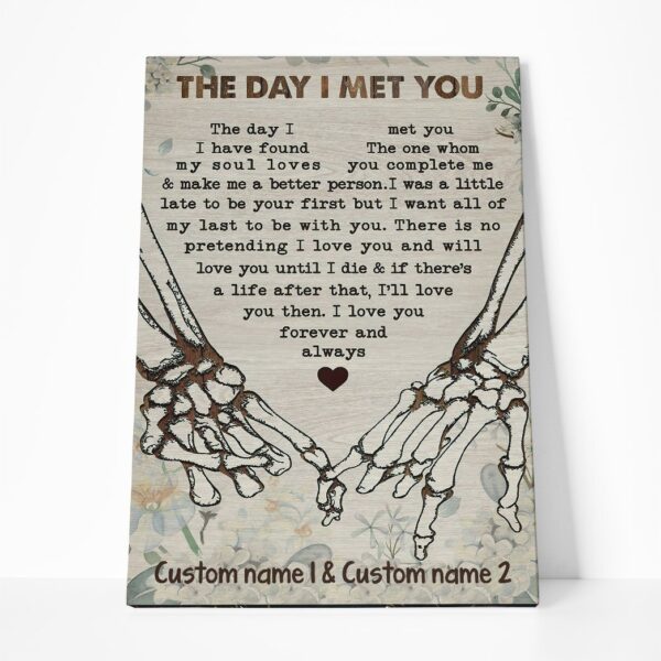 Gearhuman 3D The Day I Met You Custom Name Canvas GW04012 Canvas