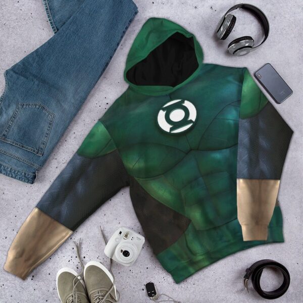 Gearhuman 3D The Green Lantern Custom Hoodie Apparel GW24097 3D Apparel