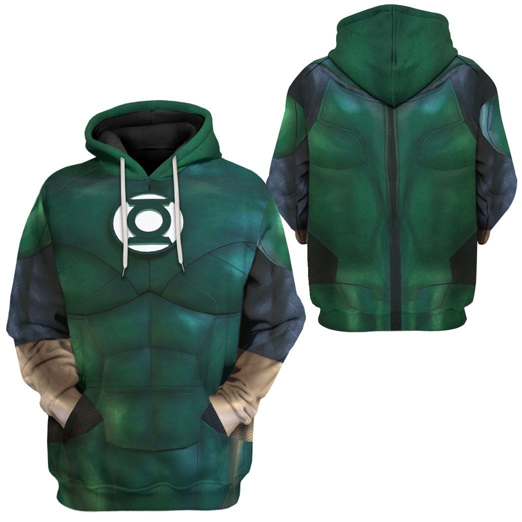 Gearhuman 3D The Green Lantern Custom Hoodie Apparel GW24097 3D Apparel