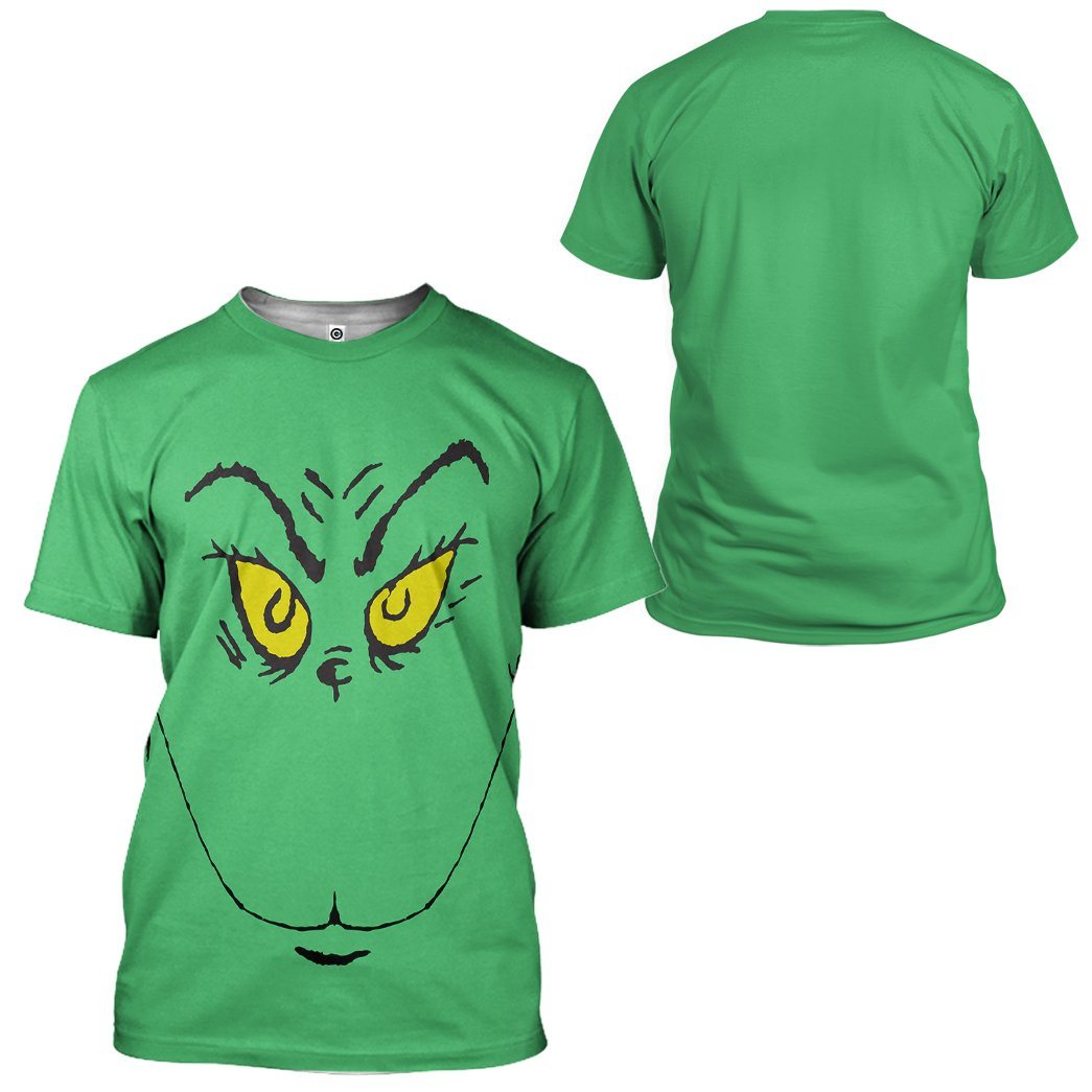 Gearhuman 3D The Grinch Custom Tshirt Apparel GW07105 3D T-shirt