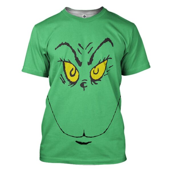 Gearhuman 3D The Grinch Custom Tshirt Apparel GW07105 3D T-shirt T-Shirt S 