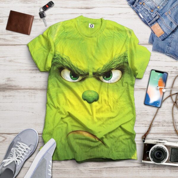 Gearhuman 3D The Grinch Custom Tshirt Apparel GW07108 3D T-shirt 