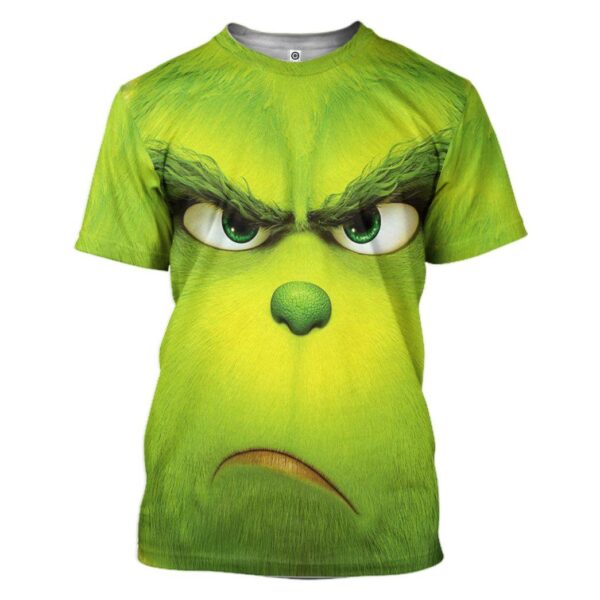 Gearhuman 3D The Grinch Custom Tshirt Apparel GW07108 3D T-shirt T-Shirt S 