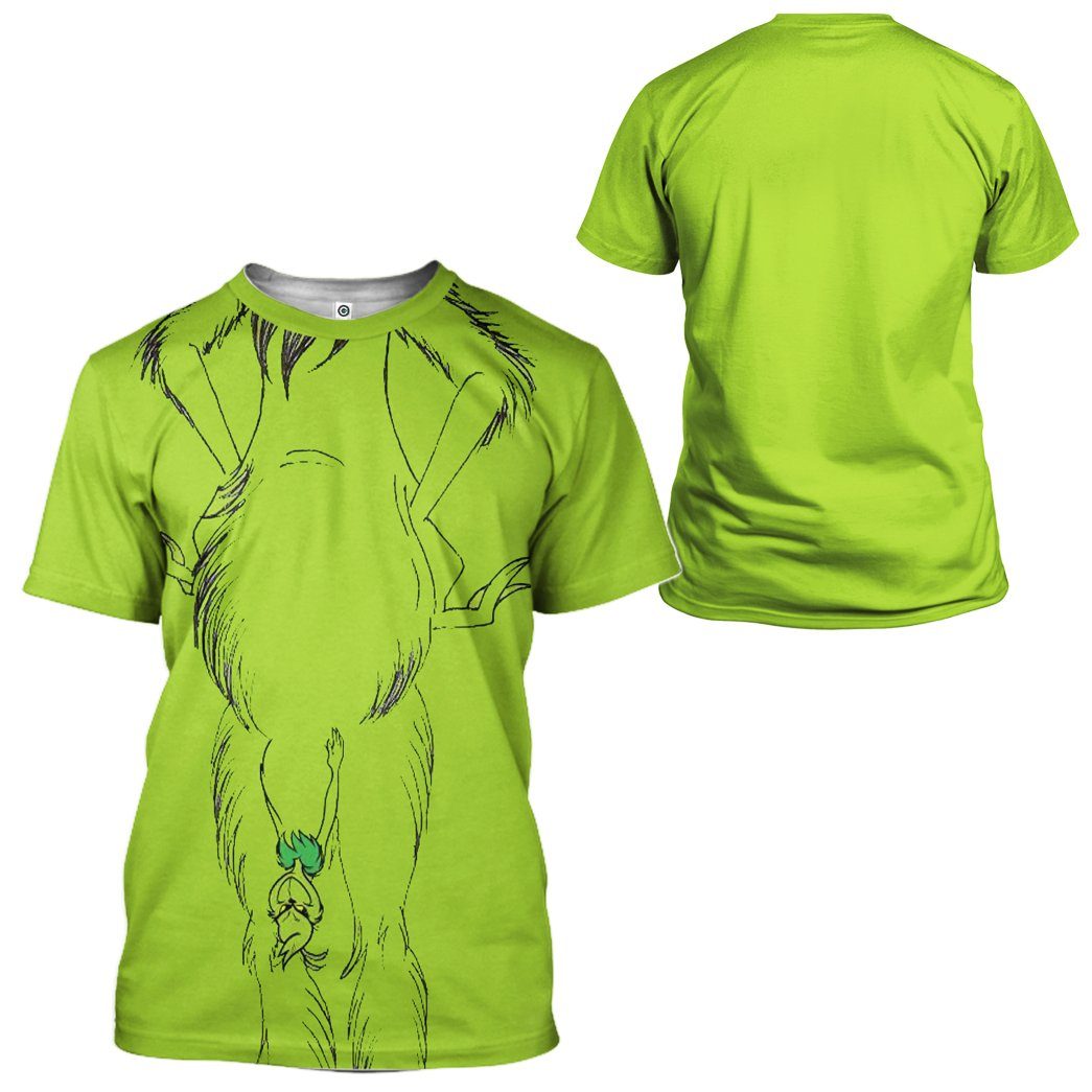 Gearhuman 3D The Grinch Custom Tshirt Apparel GW121011 3D T-shirt