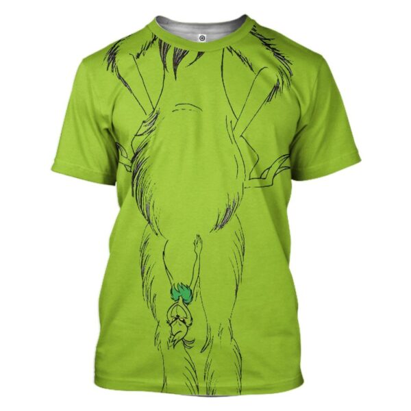 Gearhuman 3D The Grinch Custom Tshirt Apparel GW121011 3D T-shirt T-Shirt S 