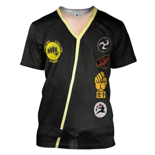 Gearhuman 3D The Karate Kid Cobra Kai Japan Taekwondo Uniform Custom Tshirt Apparel GN21093 3D T-shirt T-Shirt S 