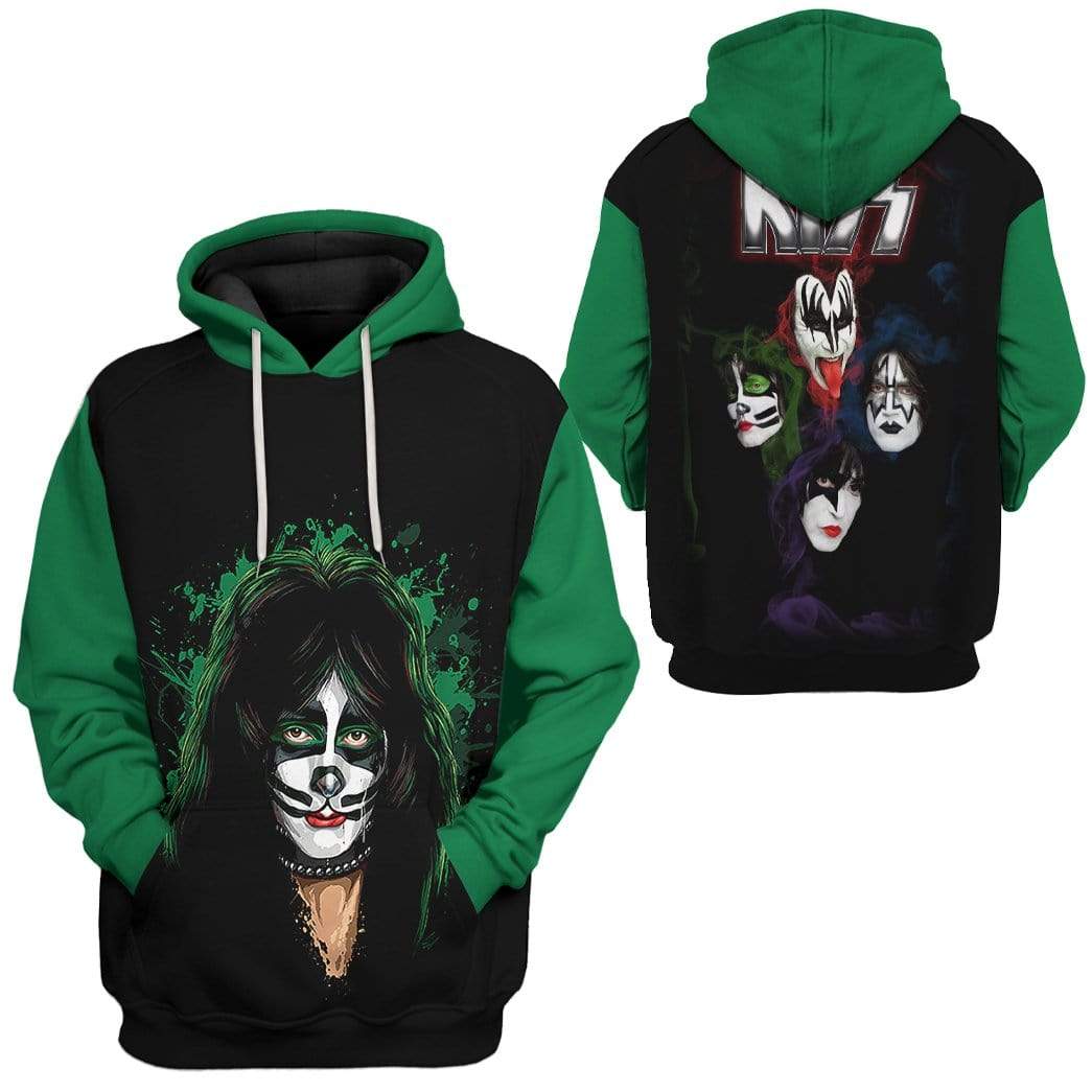 Gearhuman 3D The Kiss Band Custom Hoodie Apparel GL190810 3D Custom Fleece Hoodies
