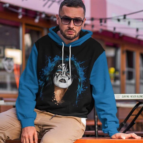 Gearhuman 3D The Kiss Band Custom Hoodie Apparel GL19089 3D Custom Fleece Hoodies 