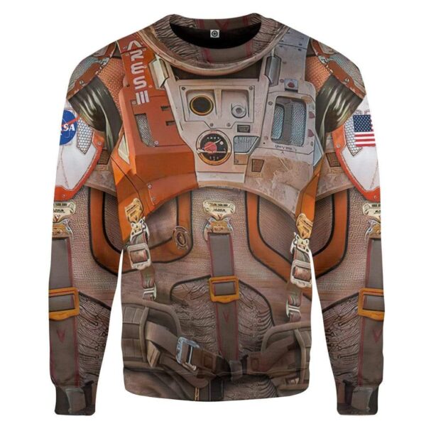 Gearhuman 3D The Martian Space Suit Custom Sweatshirt Apparel GW120818 Sweatshirt Sweatshirt S 