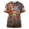 Gearhuman 3D The Martian Space Suit Custom Tshirt Apparel GW120818 3D T-shirt T-Shirt S