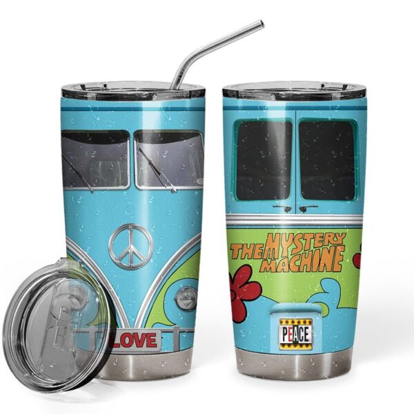Gearhuman 3D The Mystery Machine Hippie Van Custom Design Vacuum Insulated Tumbler GV04091 Tumbler
