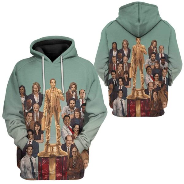 Gearhuman 3D The Office Custom Hoodie Apparel GW12089 3D Custom Fleece Hoodies 