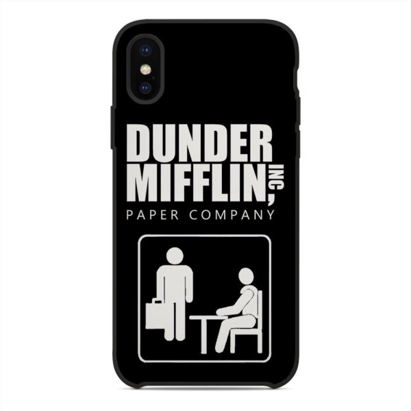 Gearhuman 3D The Office Dunder Mifflin Custom Glass Phone Case GW08092 Glass Phone Case Iphone X 