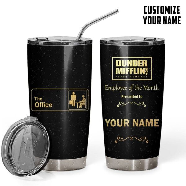Gearhuman 3D The Office Employee Of The Month Custom Name Design Vacuum Insulated Tumbler GW030910 Tumbler
