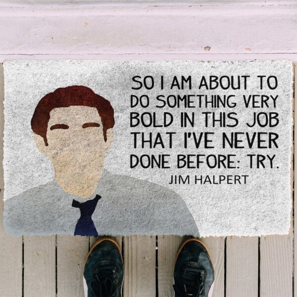 Gearhuman 3D The Office Jim Halpert Custom Doormat GW04038 Doormat