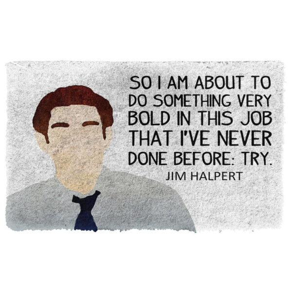 Gearhuman 3D The Office Jim Halpert Custom Doormat GW04038 Doormat Doormat S(15,8''x23,6'')