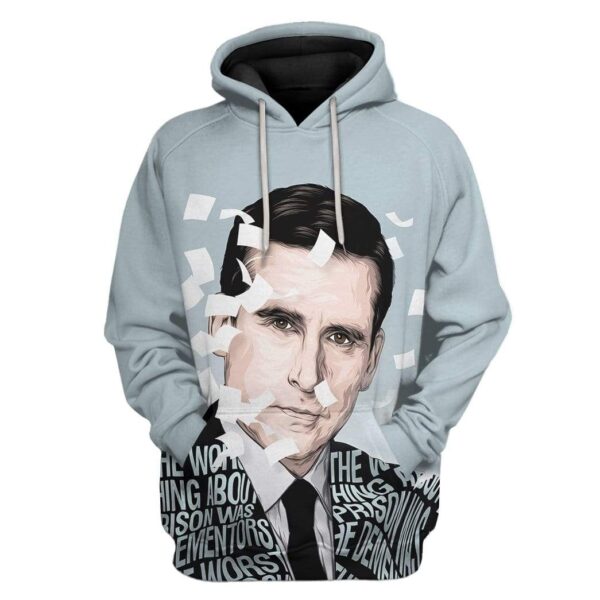 Gearhuman 3D The Office Michael Scott Custom Hoodie Apparel GW120815 3D Custom Fleece Hoodies Hoodie S 