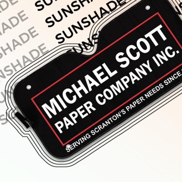 Gearhuman 3D The Office Michael Scott Paper Company Custom Car Auto Sunshade GW07099 Auto Sunshade