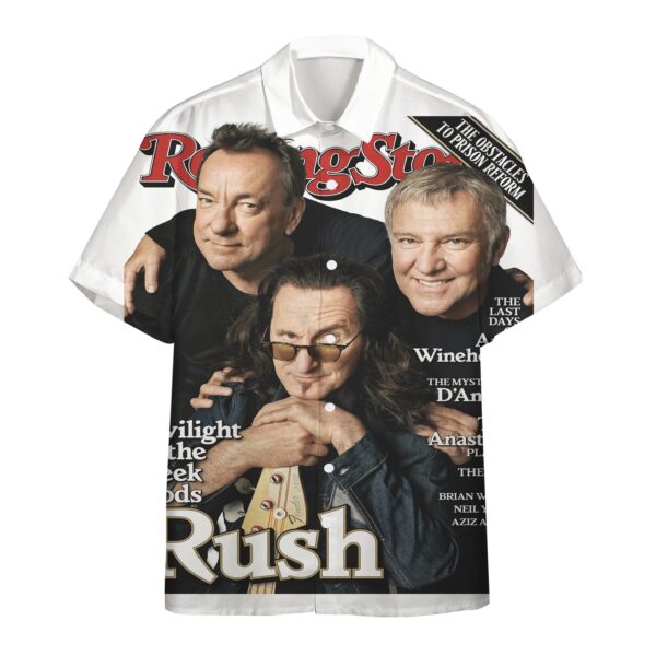 Gearhuman 3D The Rolling Stone Rush Custom Summer Short Sleeve Shirts GN28095 Short Sleeve Shirt Short Sleeve Shirt S 