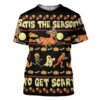 Gearhuman 3D The Season To Get Scary Custom Tshirt Apparel GW03095 3D T-shirt T-Shirt S