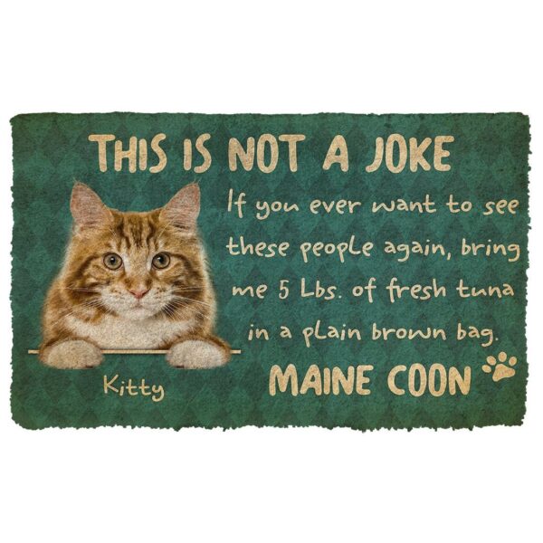 Gearhuman 3D This Is Not A Jock Maine Coon Custom Doormat GB28011 Doormat Doormat S(15,8''x23,6'')